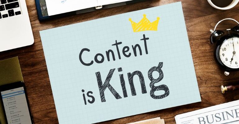 Content is King on a piece of paper