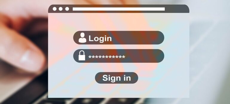 A login page, representing a necessary step in optimizing your website security.